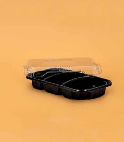 ظرف نفیس سه خانه مستطیل